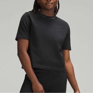 Lululemon boxy knit t-shirt black sz. M